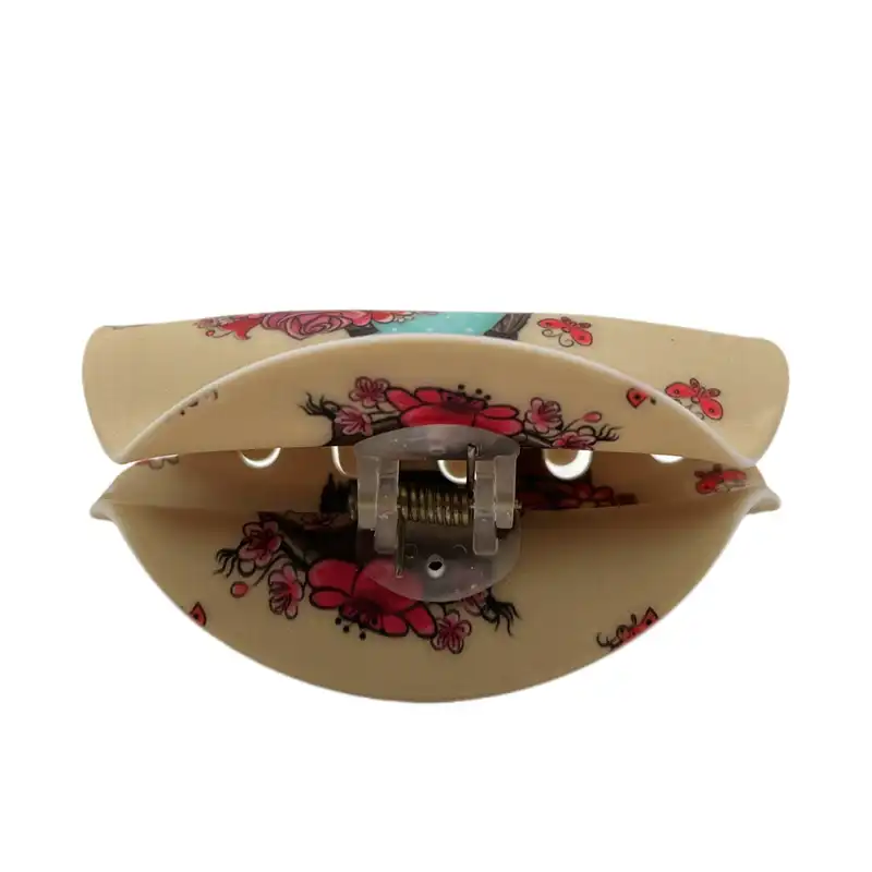 کلیپس مو زنانه مدل شمعی چاپی جغد