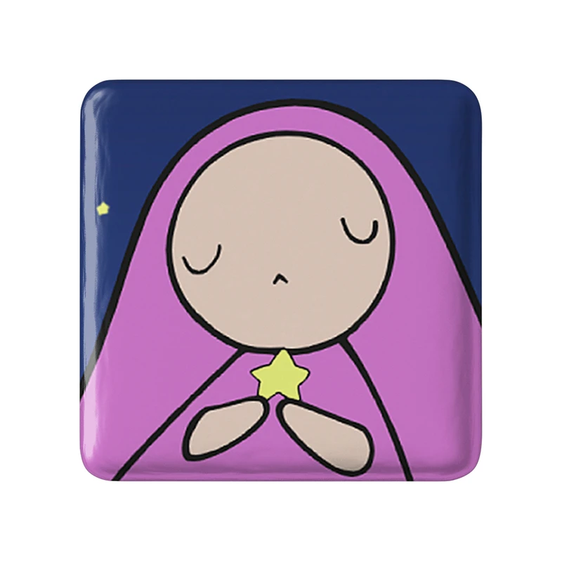 مگنت خندالو طرح اتشی انیمه چوبیتس Chobits  مدل مربعی کد 22381