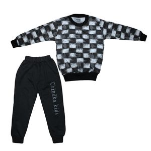 ست تی‌شرت آستین بلند و شلوار راحتی پسرانه چیندکا مدل 1007