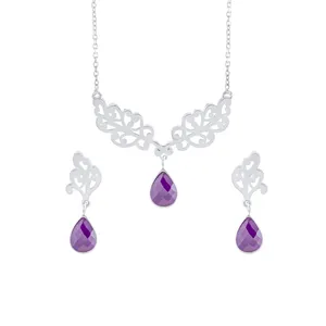 نیم ست نقره زنانه درسان گالری مدل بهشت کد DS704