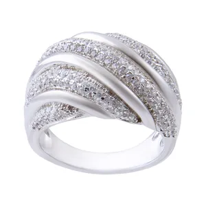     انگشتر نقره زنانه بازرگانی میلادی کد AWR-384