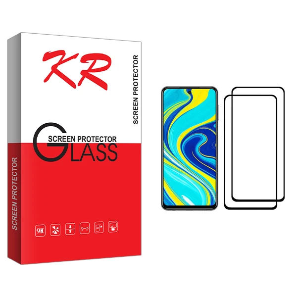 محافظ صفحه نمایش کی آر مدل +HD مناسب برای گوشی موبایل شیائومی Redmi Note 9S بسته دو عددی
