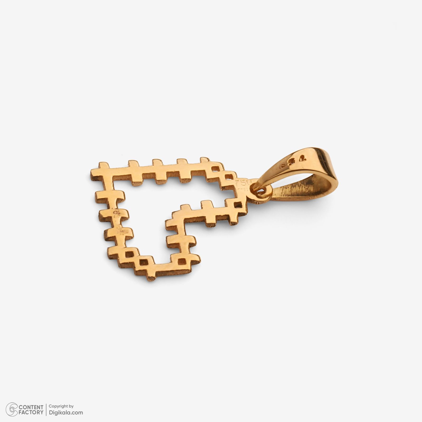 نیم ست طلا 18 عیار زنانه سایا گلد مدل قلبک ns7 -  - 8