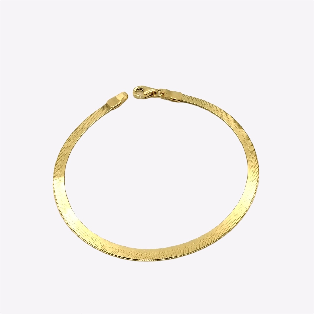 دستبند طلا 18 عیار زنانه مدل هرینگبون