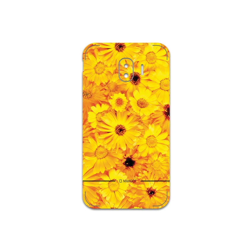 برچسب پوششی ماهوت مدل Yellow-Flower مناسب برای گوشی موبایل سامسونگ Galaxy J2 Pro 2018