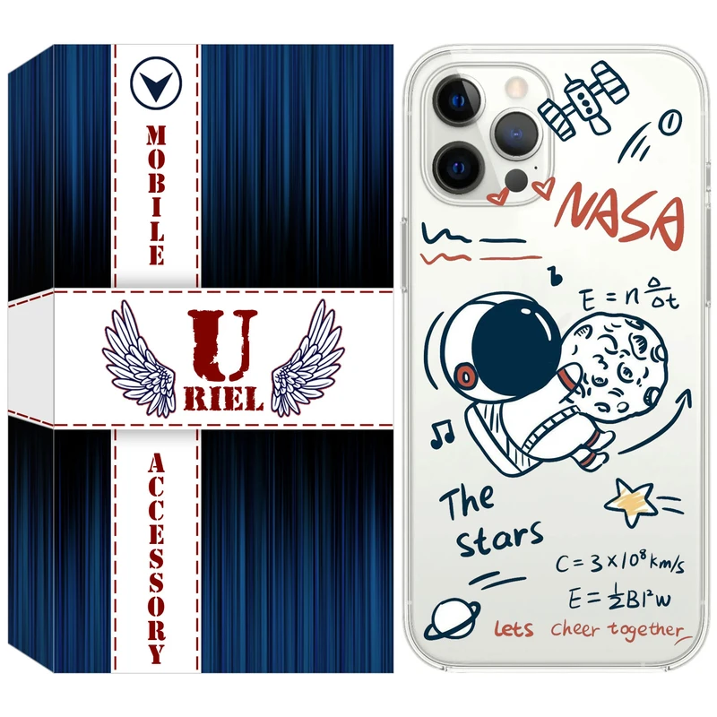 کاور یوریل مدل Clear کد 27 طرح ناسا مناسب برای گوشی موبایل اپل iPhone 12 Pro Max
