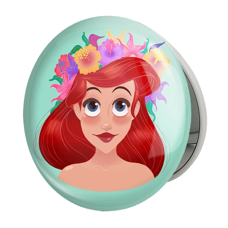 آینه جیبی خندالو طرح پری دریایی مدل تاشو کد 1430 