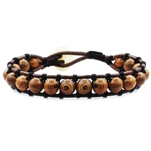 دستبند مردانه رزالیا مدل Walnut Flavor کد EN-21