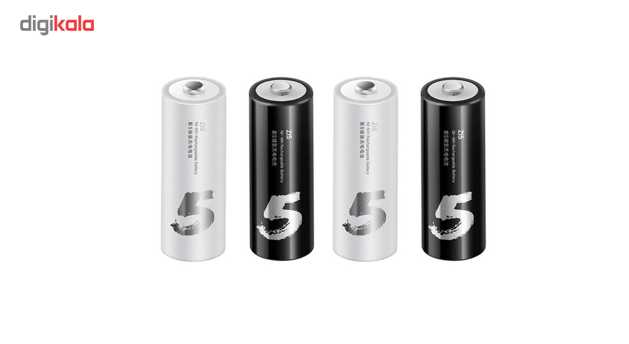 باتری قلمی قابل شارژ شیائومی مدل ZMI ZI5 بسته 4 عددی