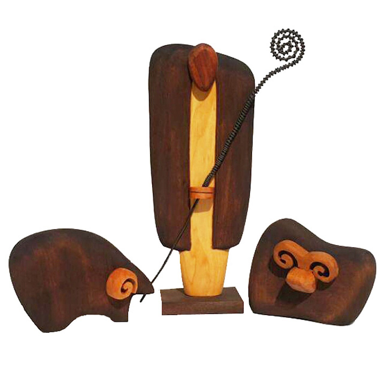 مجسمه چوبی مدل چوپان