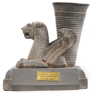 مجسمه ریتون شیر کارگاه تندیس و پیکره شهریار کد MO120