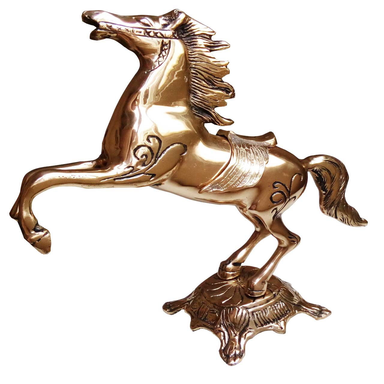 مجسمه طرح اسب زین دار مدل 1084
