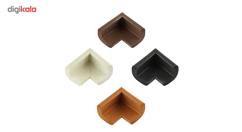 محافظ کنج و گوشه ال شکل سایز بزرگ با پایه های کوتاه"نی نی ک" مدل N9250 بسته 4 عددی