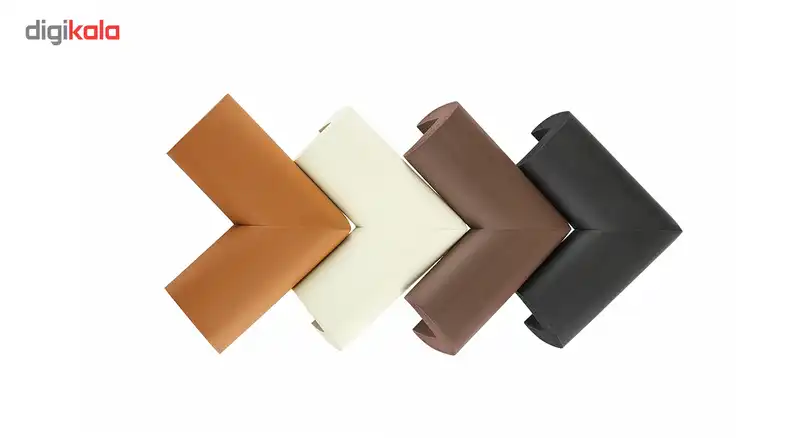 محافظ کنج و گوشه ال شکل سایز بزرگ با پایه های بلند"نی نی ک" مدل N9251 بسته 4 عددی