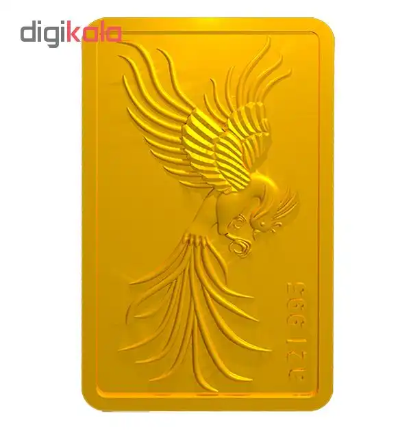 شمش طلا 24 عیار ایران شمش طرح سیمرغ کد 1