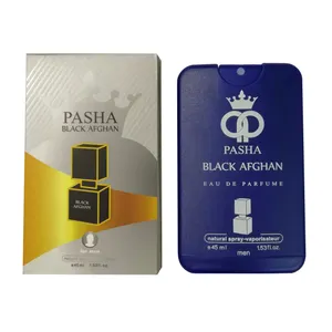 عطر جیبی مردانه پاشا مدل BLACK AFGHAN حجم 45 میلی لیتر