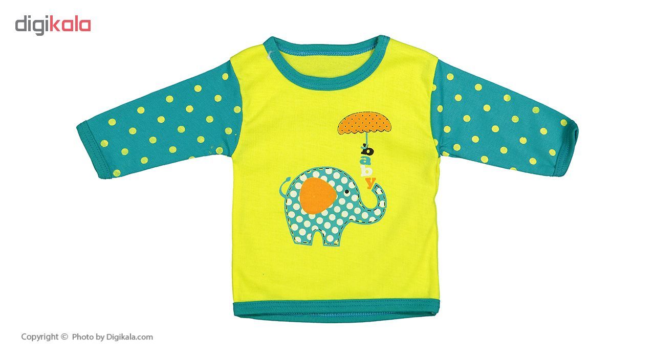 ست 5 تکه لباس نوزادی طرح بچه فیل کد M25 -  - 3