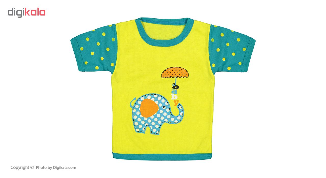 ست 5 تکه لباس نوزادی طرح بچه فیل کد M25