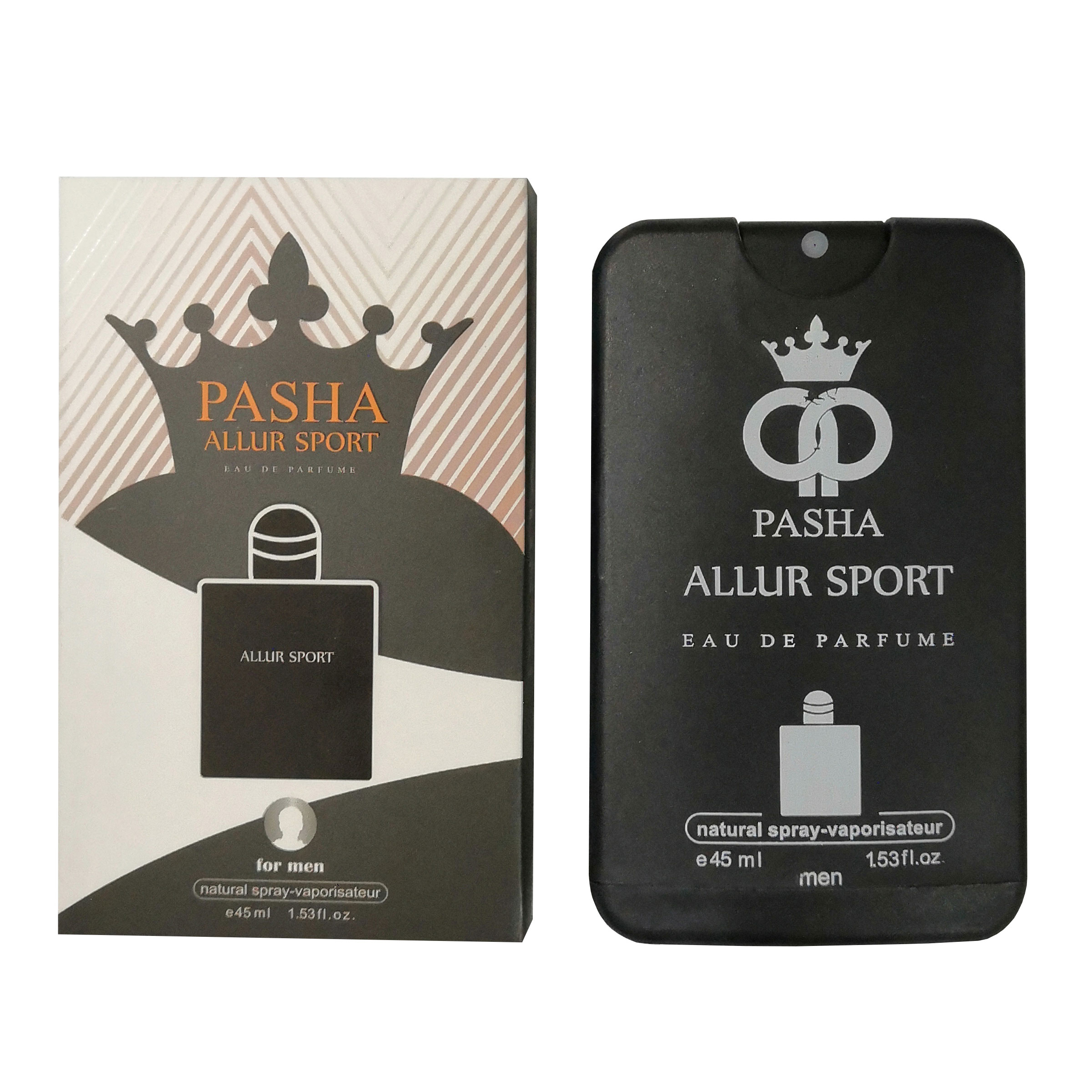 عطر جیبی مردانه پاشا مدل ALLUR SPORT حجم 45 میلی لیتر