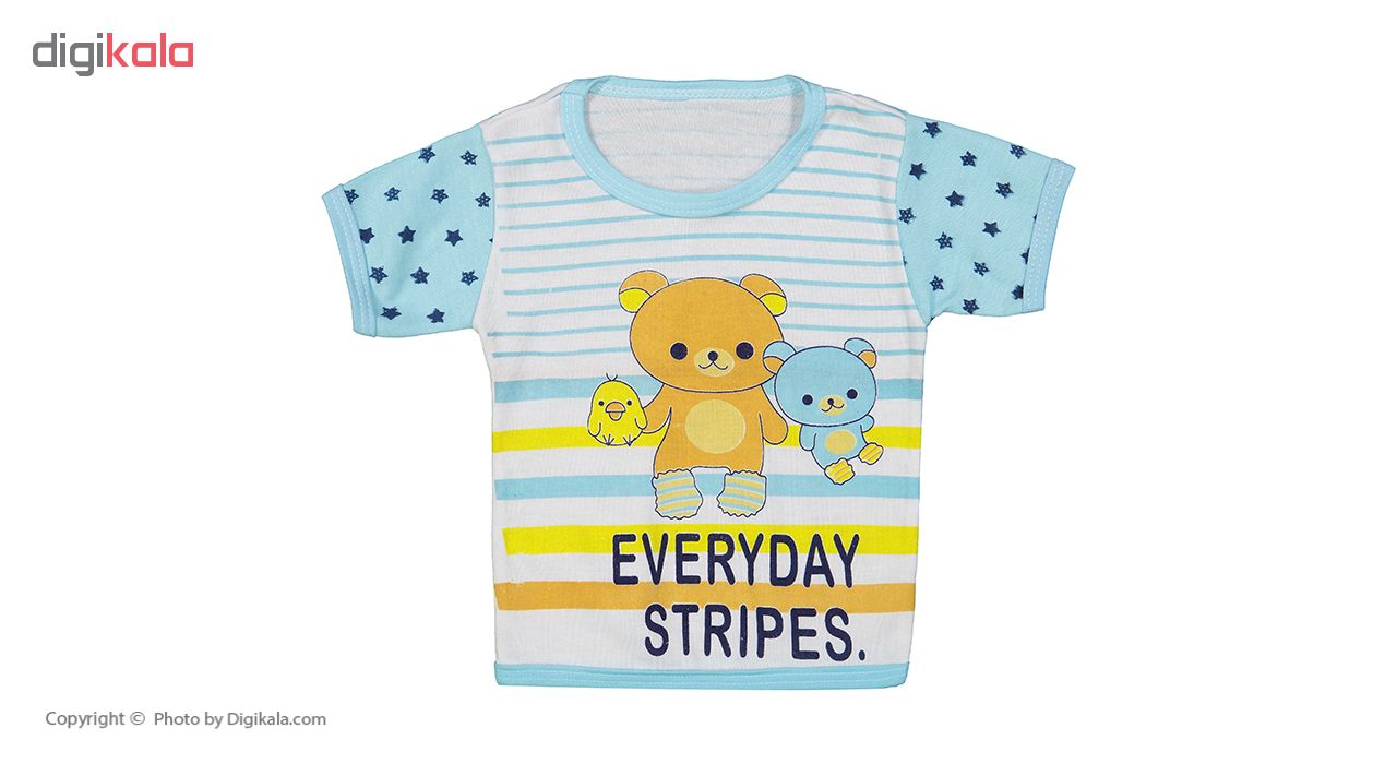 ست 5 تکه لباس نوزادی طرح خرس و ستاره کد M29