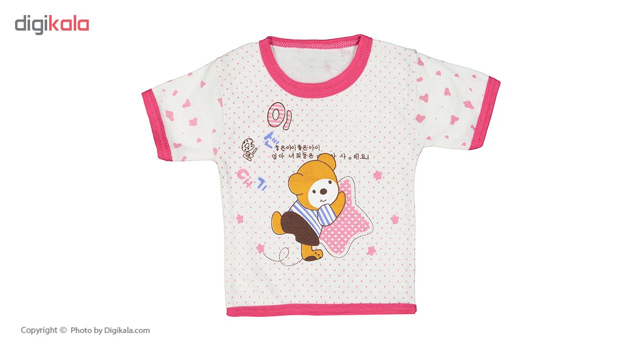 ست 5 تکه لباس نوزادی طرح خرس چینی کد M30