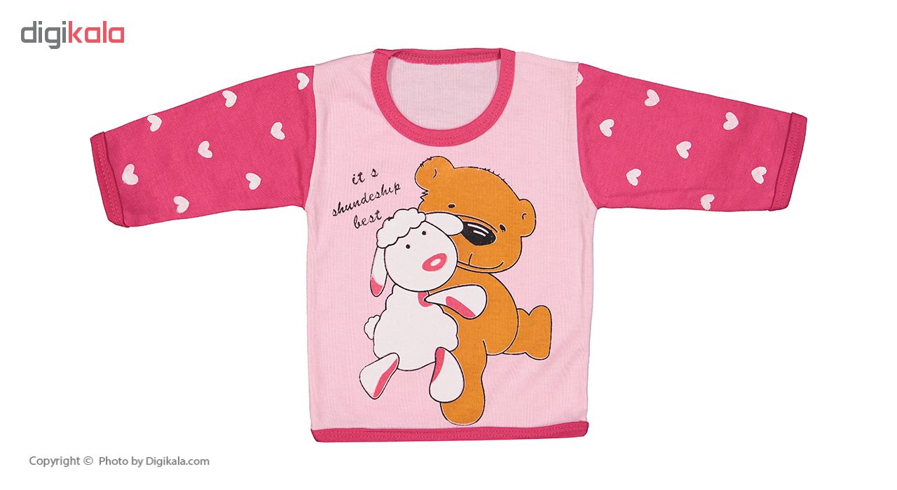 ست 5 تکه لباس نوزادی دخترانه طرح خرس کد M32