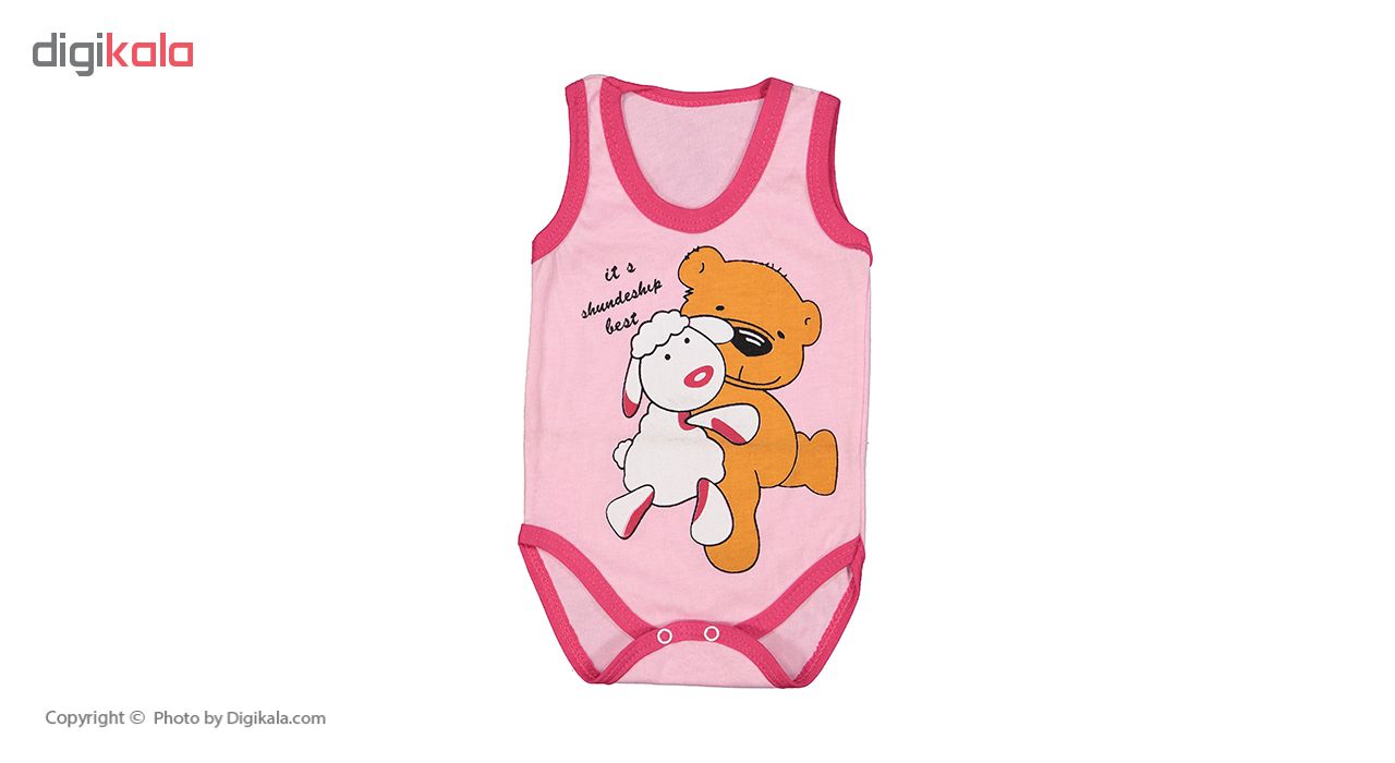 ست 5 تکه لباس نوزادی دخترانه طرح خرس کد M32