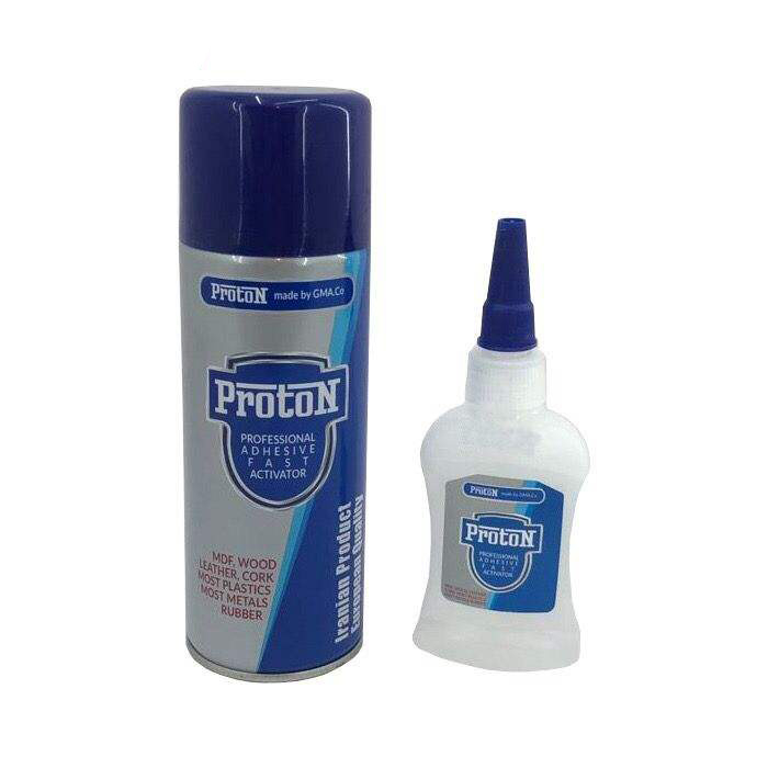 چسب 123 پروتون مدل Fast Activator حجم 400 میلی لیتر