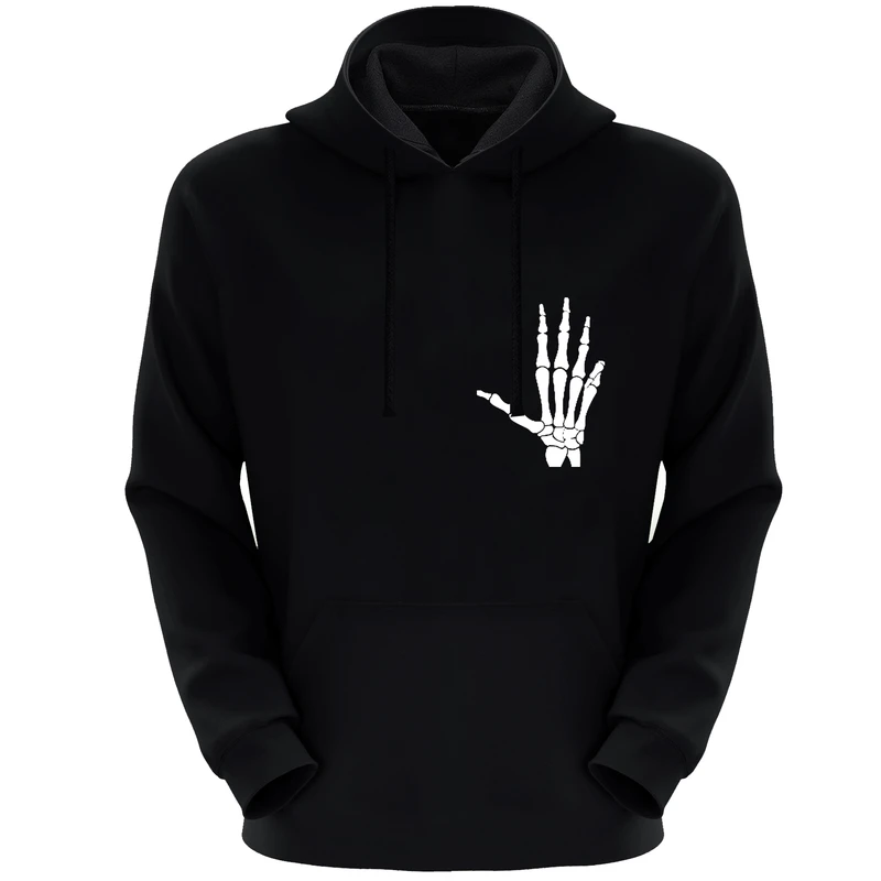 هودی مردانه طرح اسکلت دست کد F180