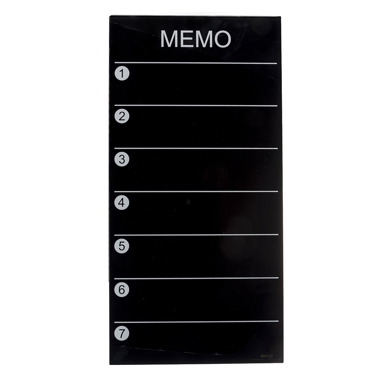 تخته وایت برد شیشه ای هوم تک مدل Memo Board سایز 30 × 60 سانتی متر