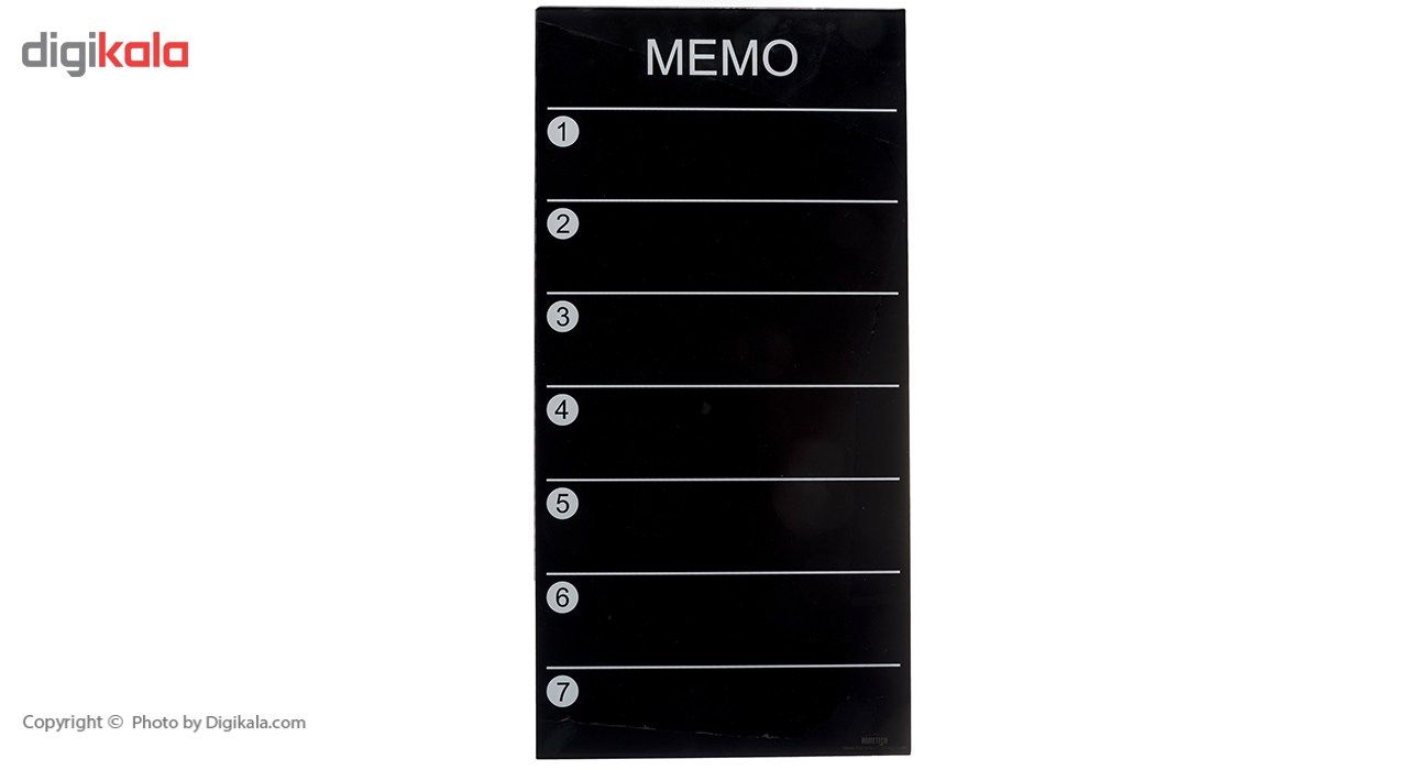 تخته وایت برد شیشه ای هوم تک مدل Memo Board سایز 30 × 60 سانتی‌متر