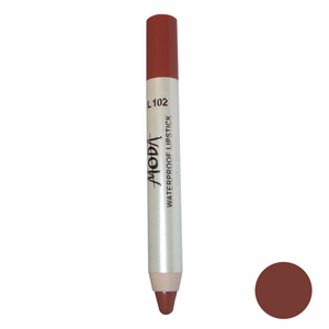 نقد و بررسی رژلب مدادی مودا مدل waterproof lipstick شماره L102 توسط خریداران