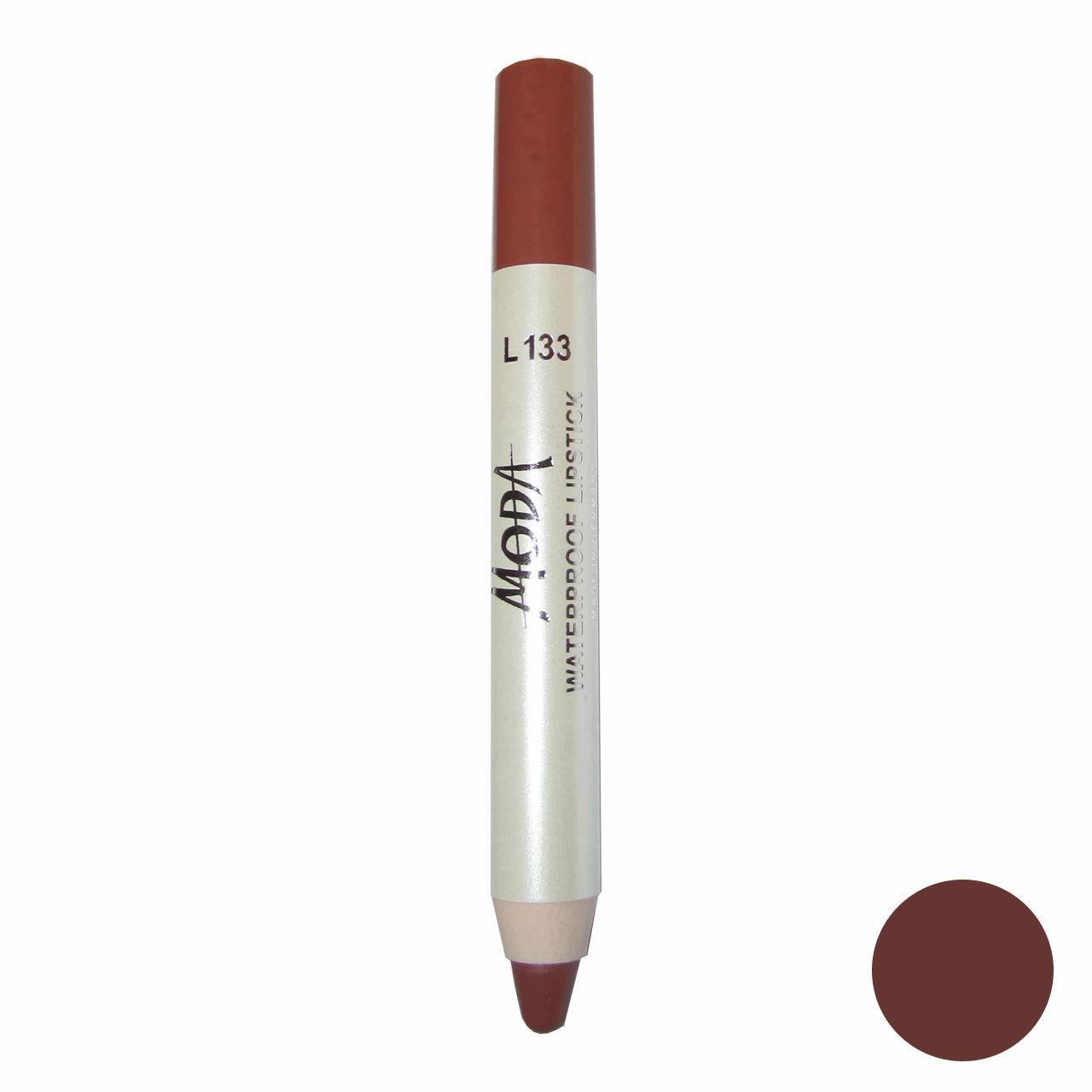 رژلب مدادی مودا مدل waterproof lipstick شماره L133