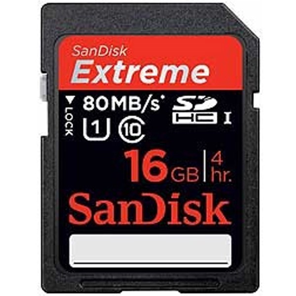 کارت حافظه ی SDHC سن دیسک Extreme 533X با ظرفیت 16 گیگابایت