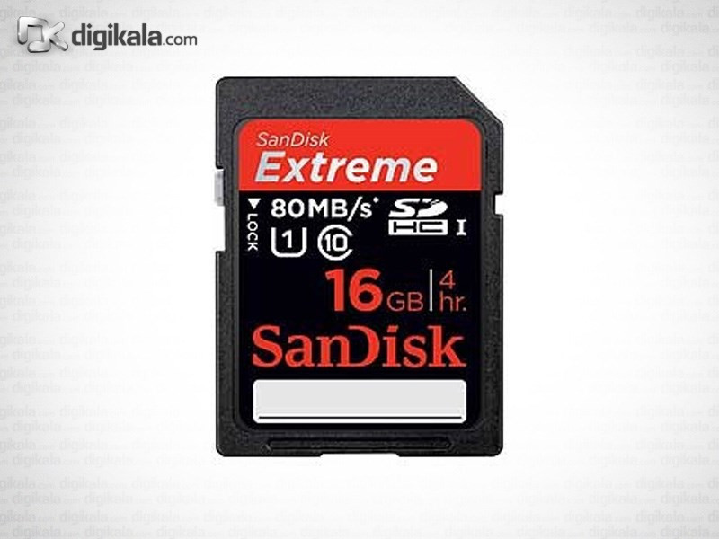 کارت حافظه ی SDHC سن دیسک Extreme 533X با ظرفیت 16 گیگابایت