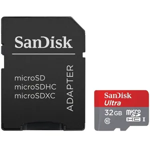 کارت حافظه سن دیسک مدل اولترا کلاس 10 استاندارد UHS-I U1 سرعت 48MB/s همراه با آداپتور تبدیل - 32GB