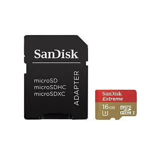 کارت حافظه سن دیسک adapter+MicroSDHC UHS-I U3 16GB