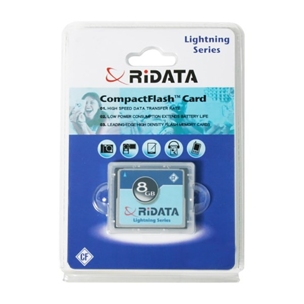 کارت حافظه CF ری دیتا مدل Lightning Series ظرفیت 8 گیگابایت