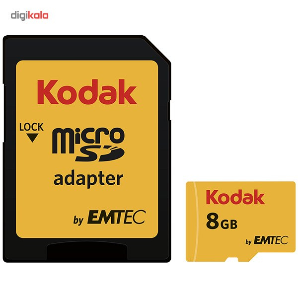 کارت حافظه microSDHC امتک کداک کلاس 10 استاندارد UHS-I U1 سرعت 85MBps 580X همراه با آداپتور SD ظرفیت 16 گیگابایت