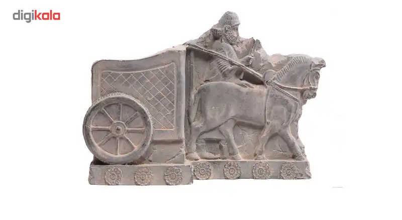 مجسمه تندیس و پیکره شهریار مدل جاکارتی کالسکه ران کد MO2020