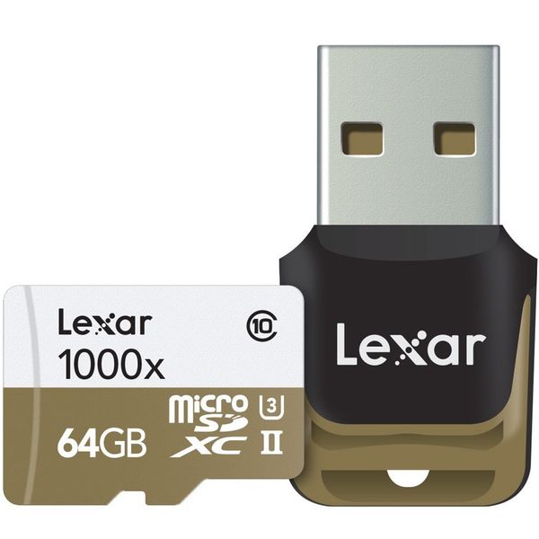 کارت حافظه microSDXC لکسار مدل Professional کلاس 10 استاندارد UHS-II U3 سرعت 1000X همراه با ریدر USB 3.0 ظرفیت 64 گیگابایت کارت حافظه microSDXC لکسار مدل Professional کلاس 10 استاندارد UHS-II U3 سرعت 1000X همراه با ریدر USB 3.0 ظرفیت 64 گیگابایت
