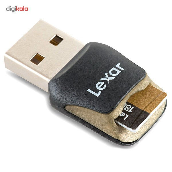 کارت حافظه microSDXC لکسار مدل Professional کلاس 10 استاندارد UHS-II U3 سرعت 1800X همراه با ریدر USB 3.0 و آداپتور - ظرفیت 128 گیگابایت