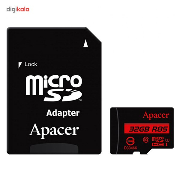 کارت حافظه microSDHC اپیسر کلاس 10 استاندارد UHS-I U1 سرعت 85MBps به همراه آداپتور SD ظرفیت 32 گیگابایت
