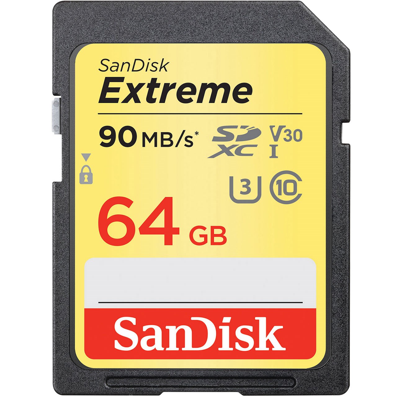 کارت حافظه SDXC سن دیسک مدل Extreme V30 کلاس 10 استاندارد UHS-I U3 سرعت 600X 90MBps ظرفیت 64 گیگابایت