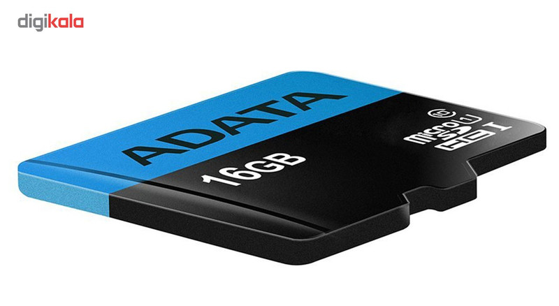 کارت حافظه‌ microSDHC ای دیتا مدل Premier کلاس 10 استاندارد UHS-I U1 سرعت 85MBps همراه با آداپتور SD ظرفیت 16 گیگابایت