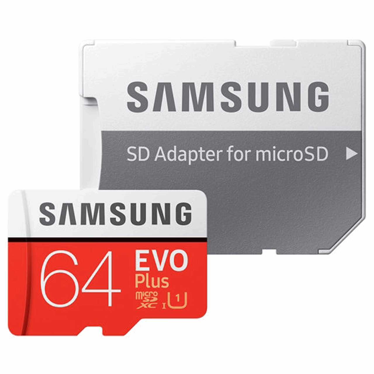 کارت حافظه microSDXC مدل Evo Plus کلاس 10 استاندارد UHS-I U1 سرعت 80MBps همراه با آداپتور SD ظرفیت 64 گیگابایت