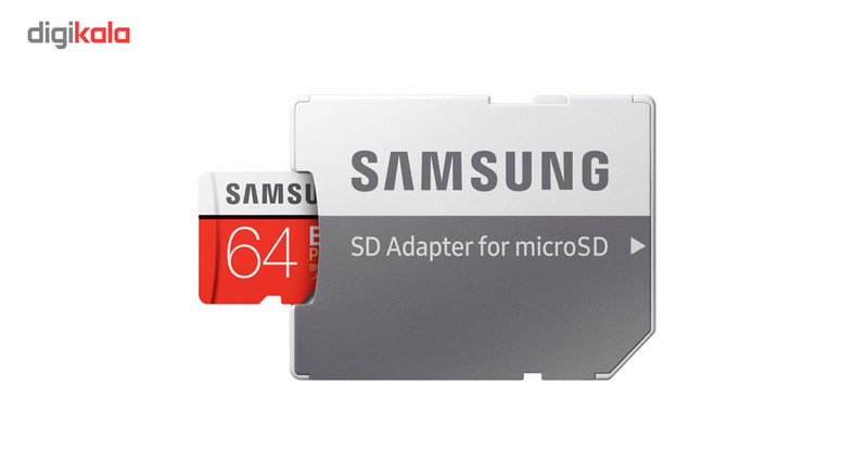 کارت حافظه microSDXC سامسونگ مدل Evo Plus کلاس 10 استاندارد UHS-I U1 سرعت 80MBps همراه با آداپتور SD ظرفیت 64 گیگابایت