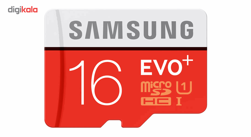 کارت حافظه microSDXC سامسونگ مدل Evo Plus کلاس 10 استاندارد UHS-I U1 سرعت 80MBps همراه با آداپتور SD ظرفیت16 گیگابایت