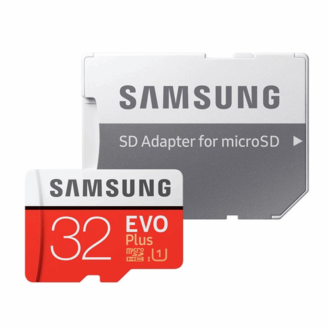 کارت حافظه microSDHC سامسونگ مدل Evo Plus کلاس 10 استاندارد UHS-I U1 سرعت 80MBps همراه با آداپتور SD ظرفیت 32 گیگابایت