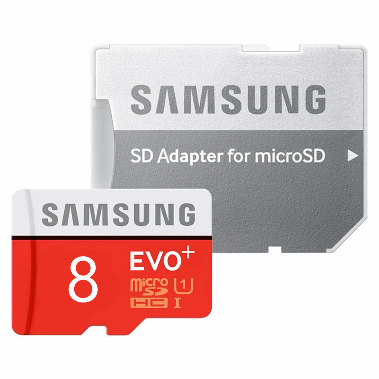 کارت حافظه microSDHC مدل Evo Plus کلاس 10 استاندارد UHS-I U1 سرعت 80MBps همراه با آداپتور SD ظرفیت 8 گیگابایت